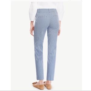 ANN TAYLOR Blue Carnegie Crop Pants